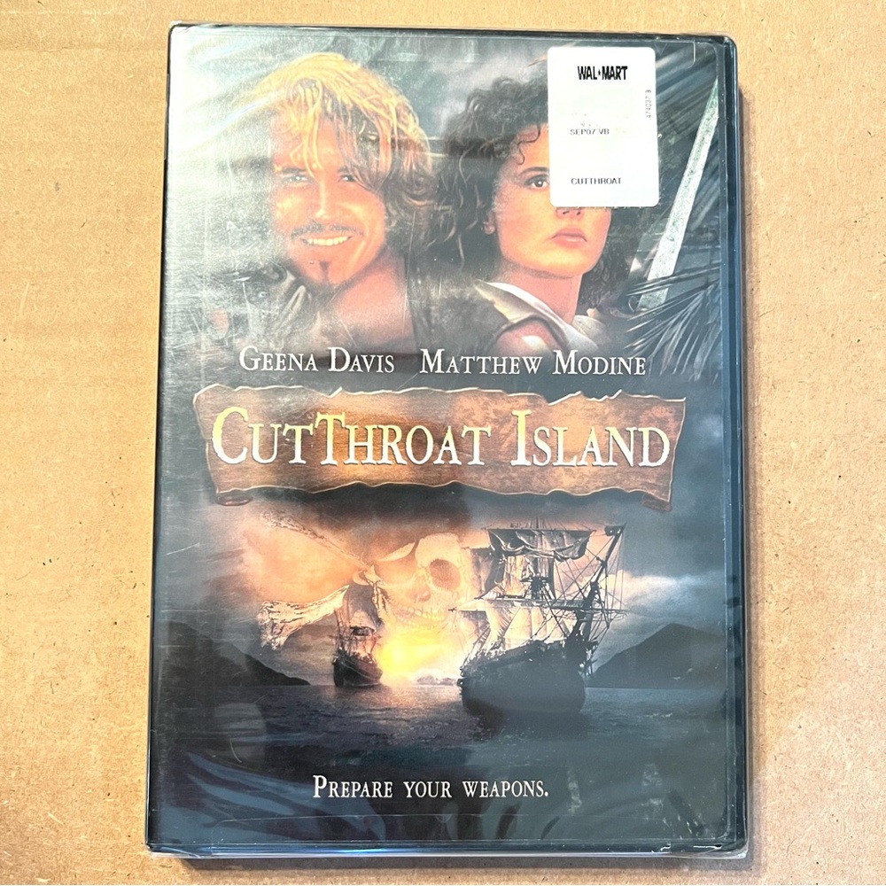 NEW SEALED DVD Cutthroat Island - Geena Davis & Matthew Modine - Movie Film